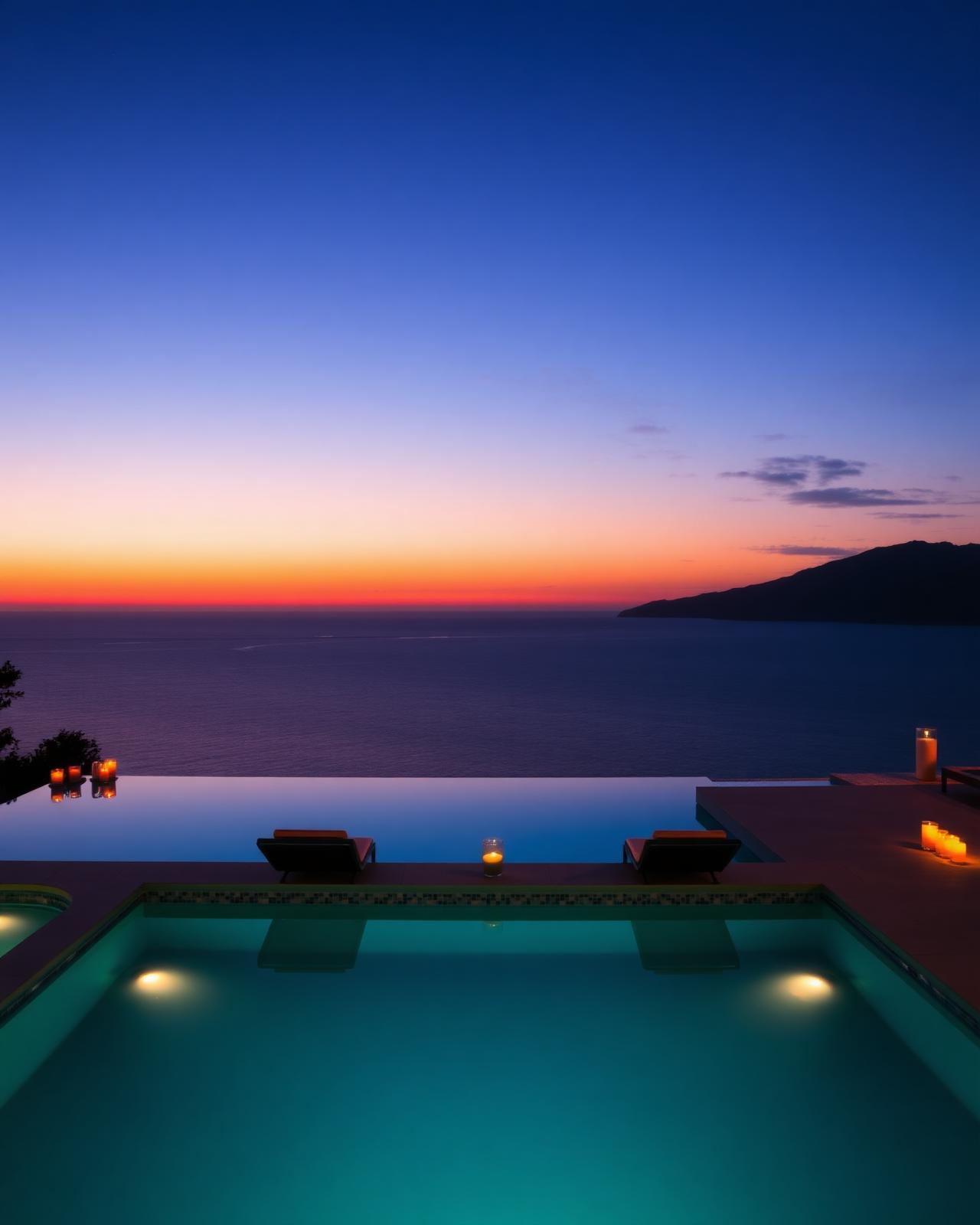 Twilight pool